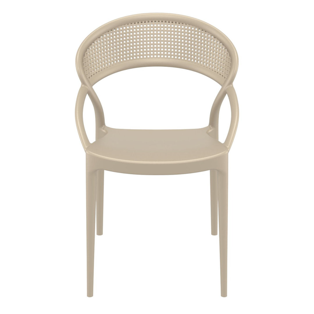 Farrah Stacking Patio Dining Armchair
